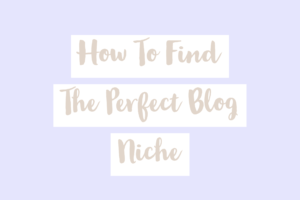 how to find your blog niche