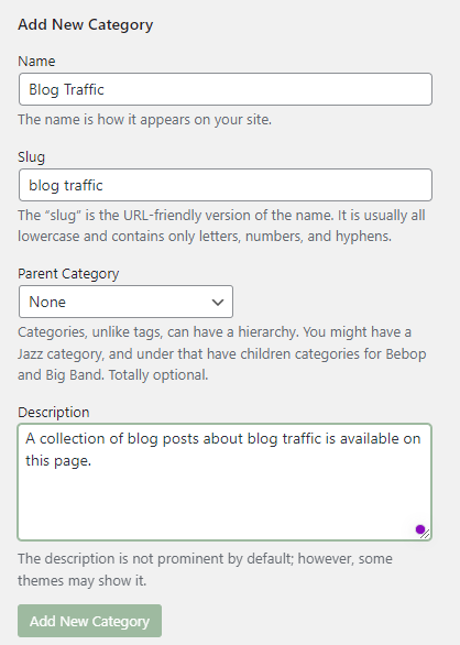 add a new blog category