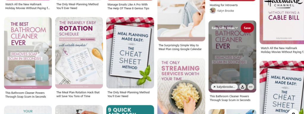 Pinterest household hacks board