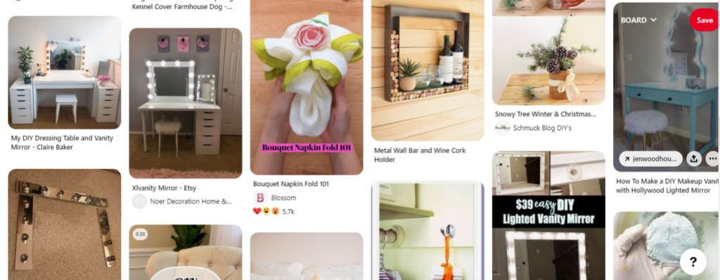 Pinterest DIY board