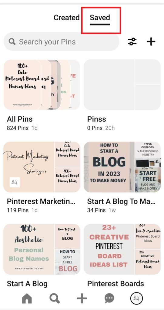 Make the Pinterest board private on Android 1