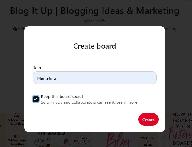 Make A Private Board On Pinterest From Scratch 2