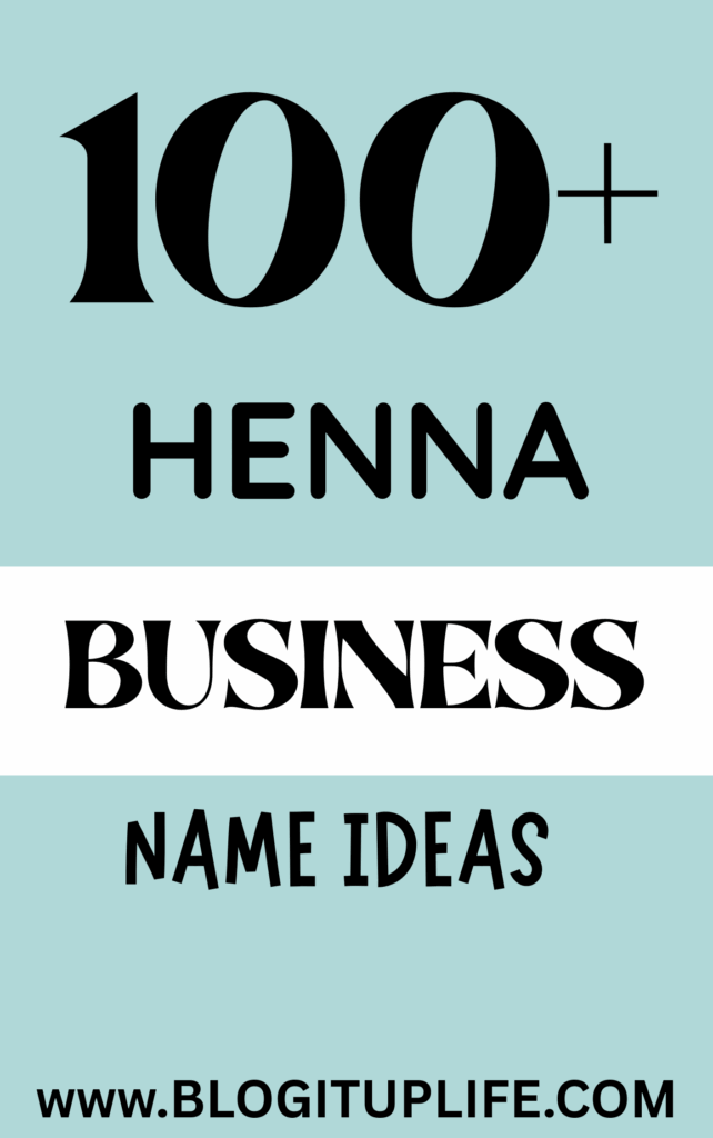henna business name ideas