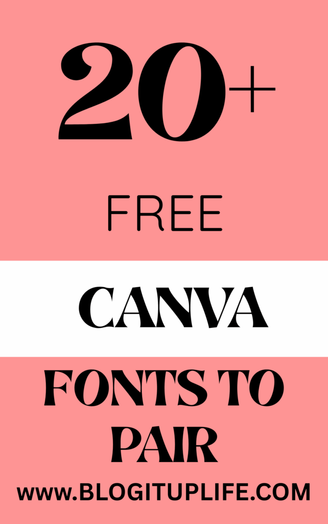 free canva fonts to pair