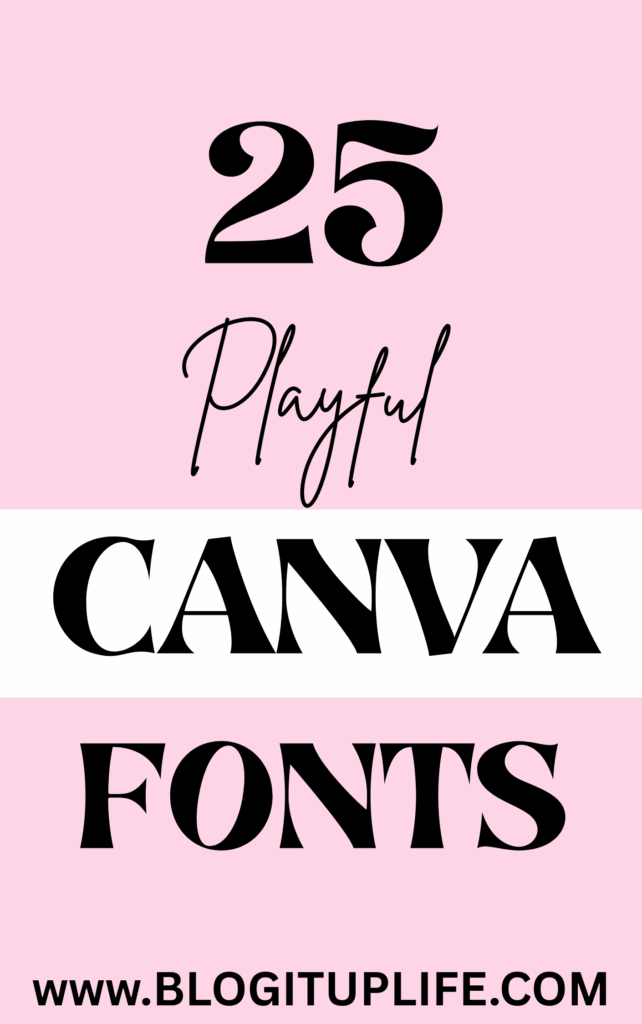 playful canva fonts