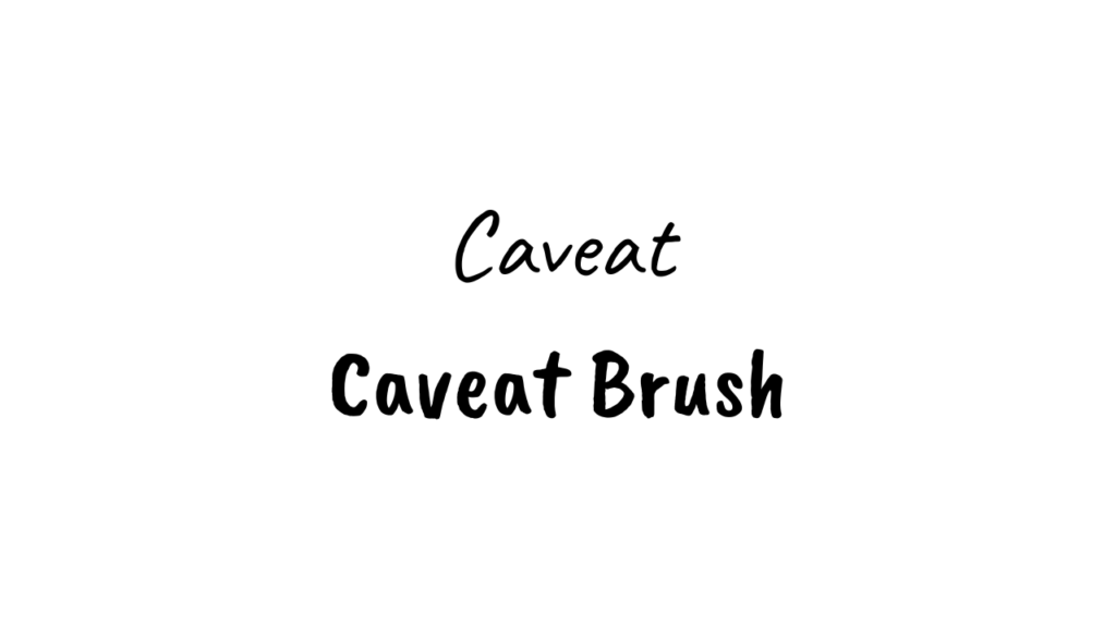 Caveat + Caveat Brush