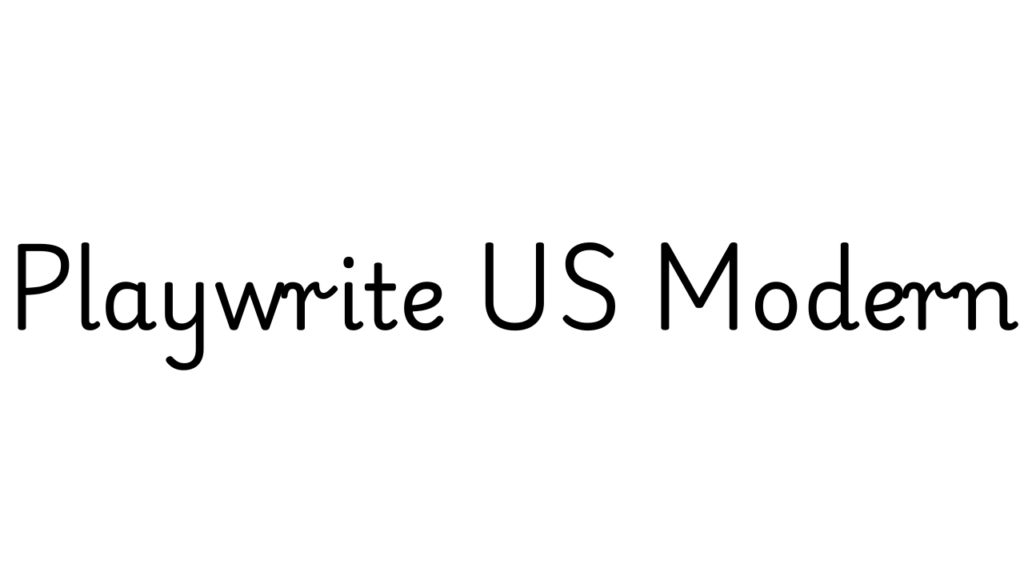 Playwrite US Modern