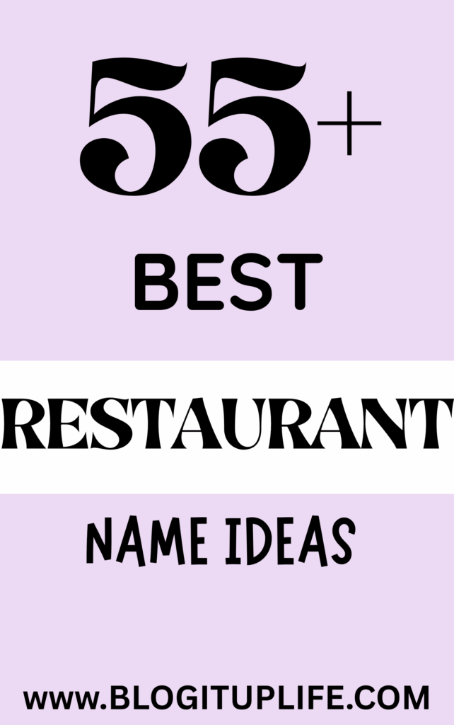 best restaurant name ideas