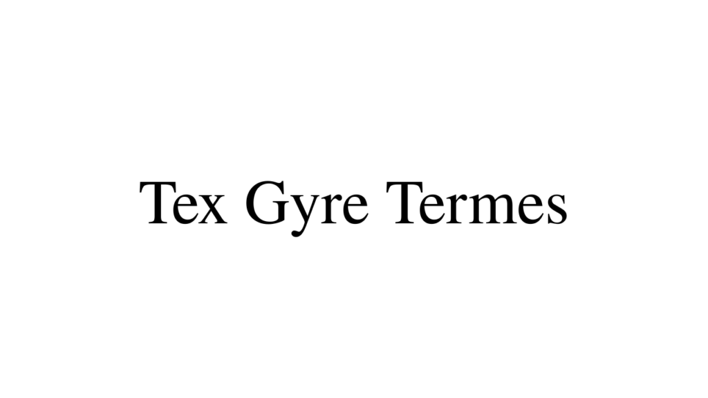 Tex Gyre Termes