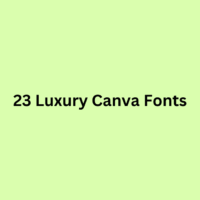 23 Luxury Canva Fonts