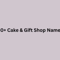 60+ cake and gift shop names
