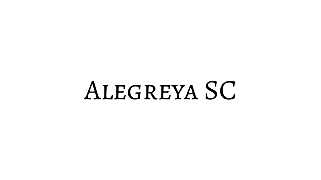 Alegreya SC