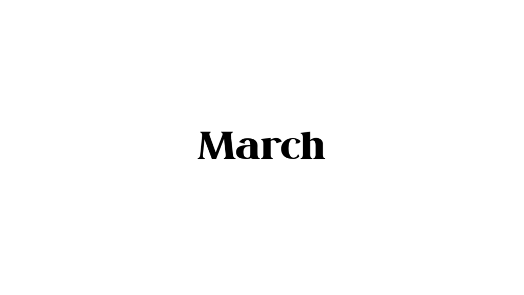 March