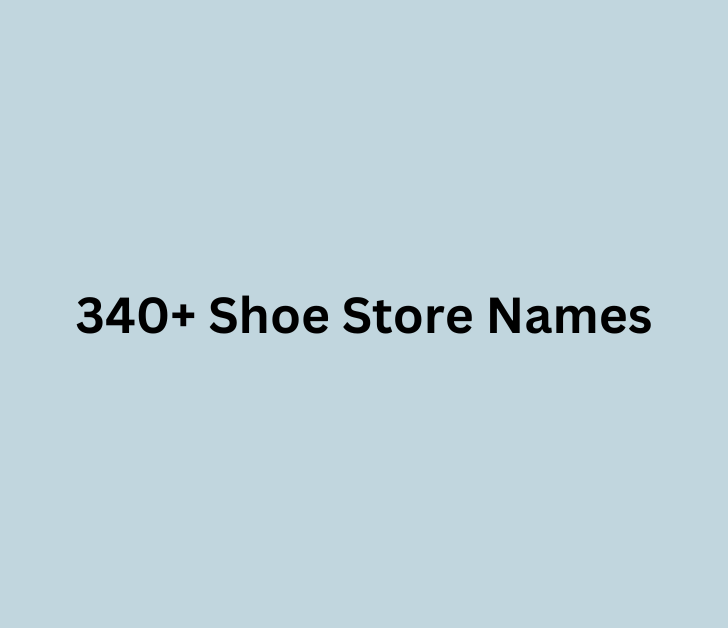 340+ Shoe Store Names
