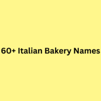 60+ Italian Bakery Names