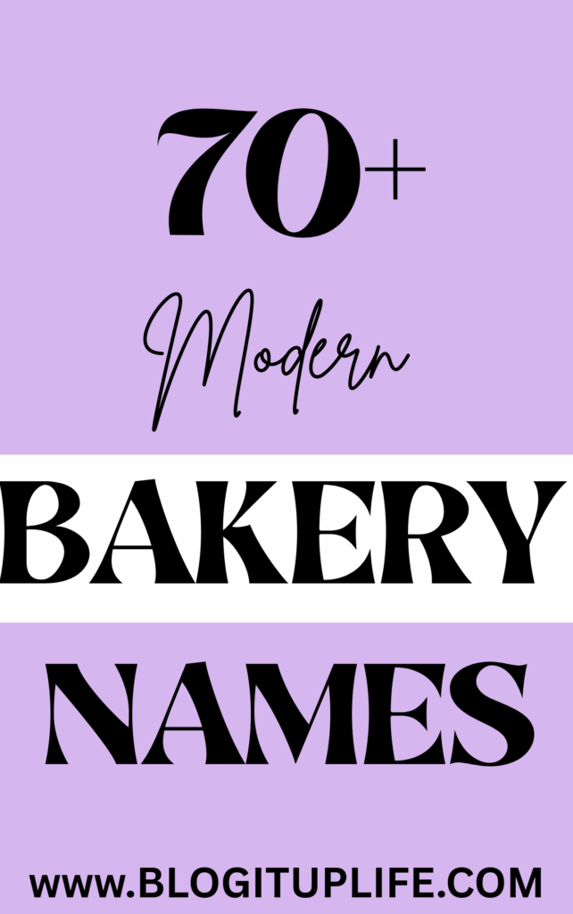 Modern Bakery Names