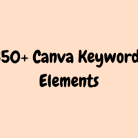 350+ Canva Keywords Elements