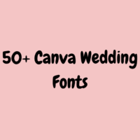 50+ Canva Wedding Fonts