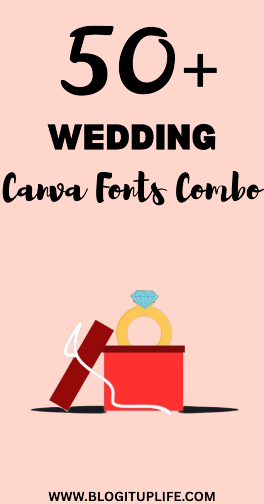 50+ Canva Wedding Font Combo