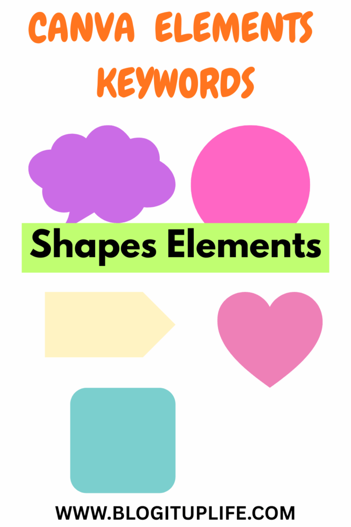 Canva Elements Keywords Shapes Elements