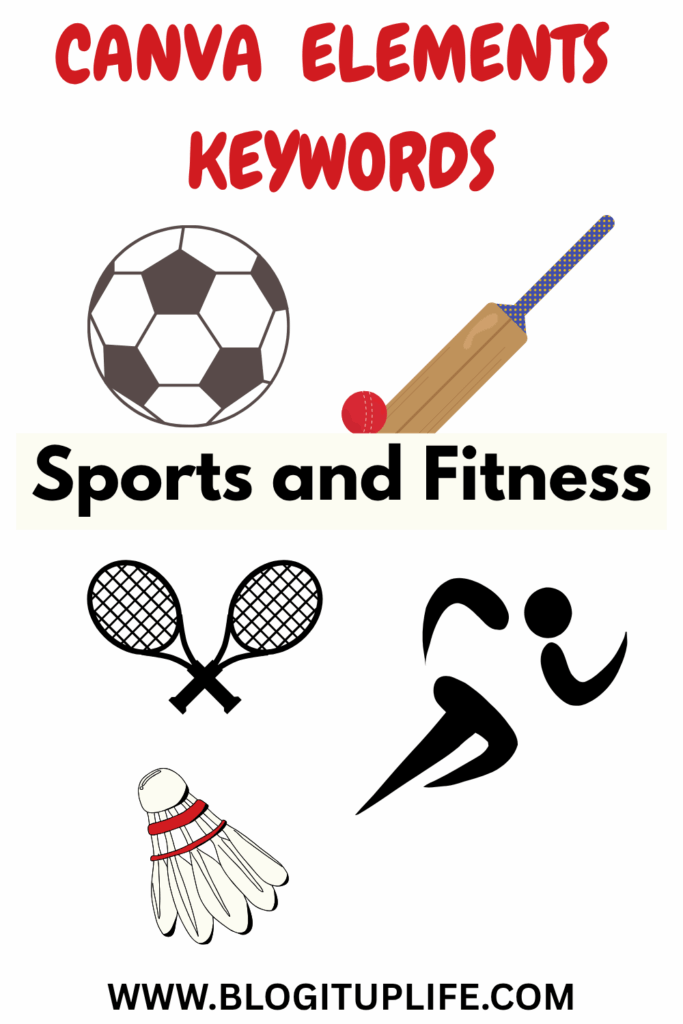 Canva Elements Keywords Sports and Fitness