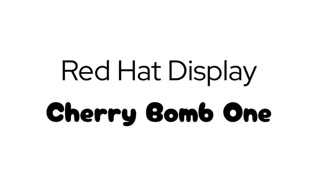 Red Hat Display And Cherry Bomb One