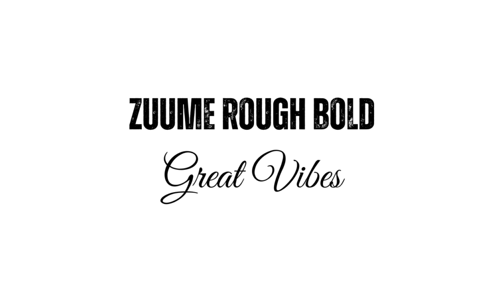 Zuume Rough Bold And Great Vibes