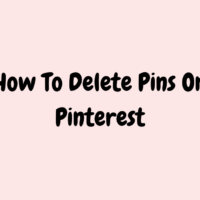 How To Delete Pins On Pinterest