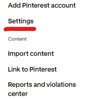 settings on Pinterest