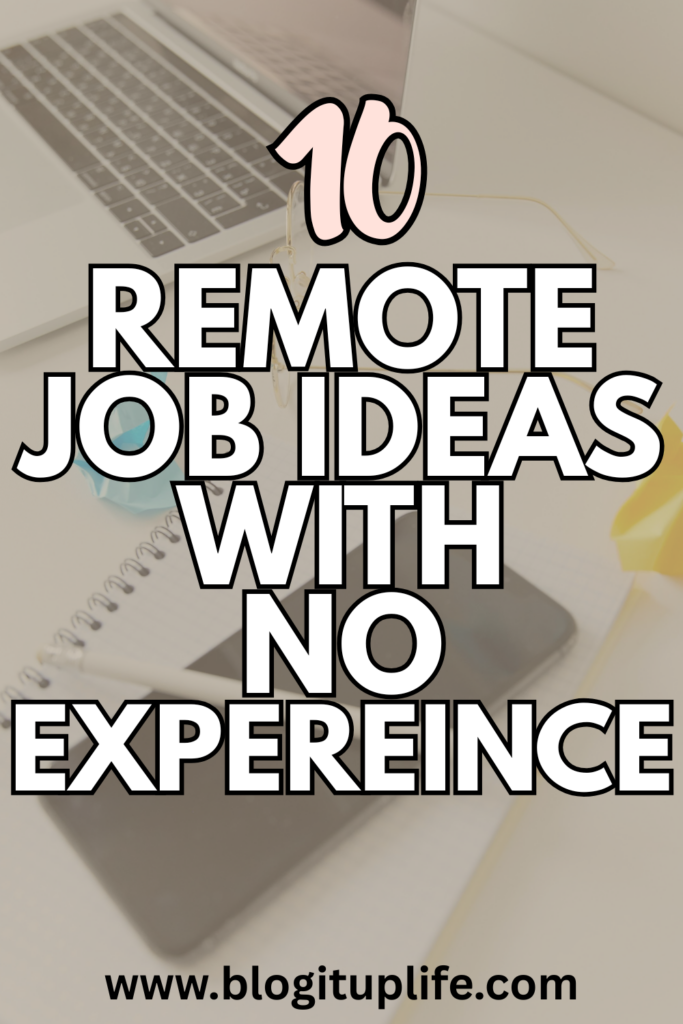 10 Remote Job Ideas With No Experience